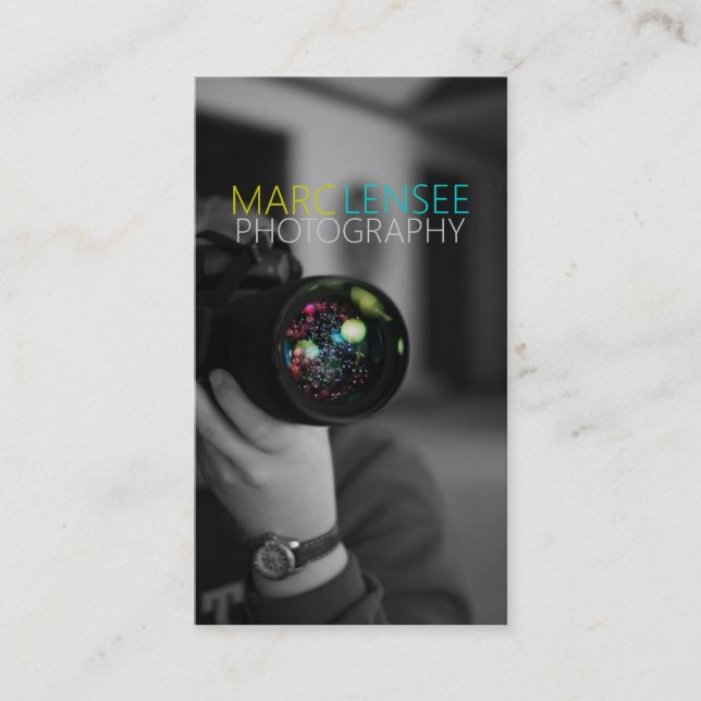Photographer,Photography, Camera Business Card (Front)