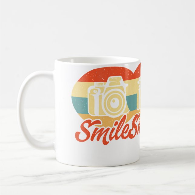 Photographer Photography Camera Smile Coffee Mug (Left)