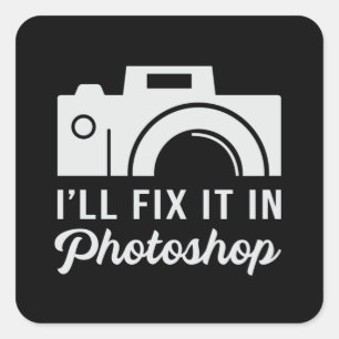 Photographer Photography Lens Camera Funny Gift Square Sticker