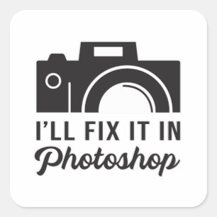 Photographer Photography Lens Funny Gift Idea Square Sticker