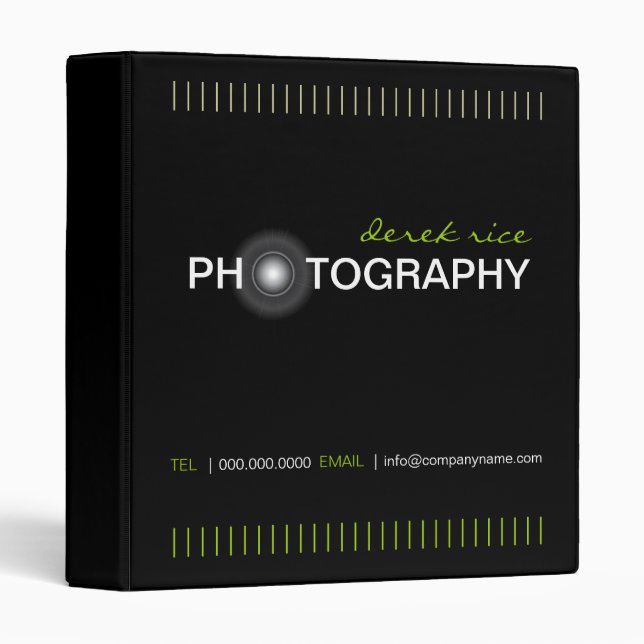 Photographer Portfolio Binder (Front/Spine)