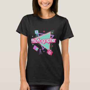 Photographer Retro Pink Photography Men Women Chri T-Shirt