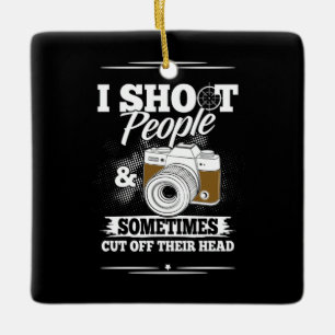 Photographer Take People Everyday Ceramic Ornament