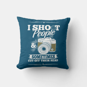 Photographer Take People Everyday Throw Pillow