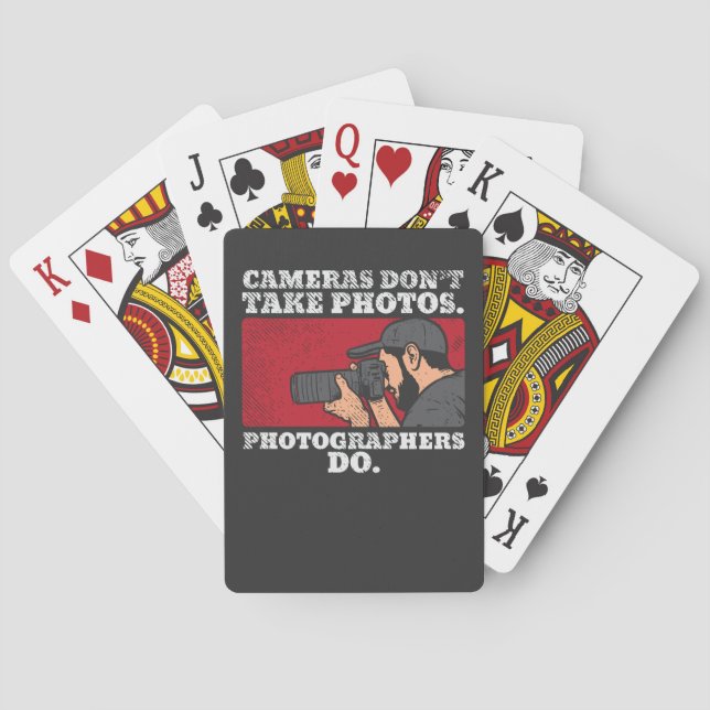 Photographer Taking Pictures Playing Cards (Back)