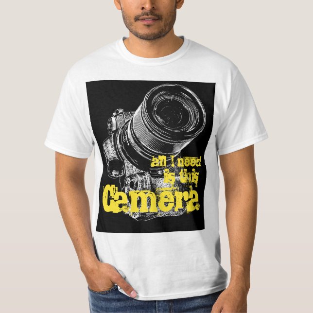 Photographer tshirts cool camera (Front)