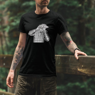 Photographer with vintage spy camera caricature T-Shirt