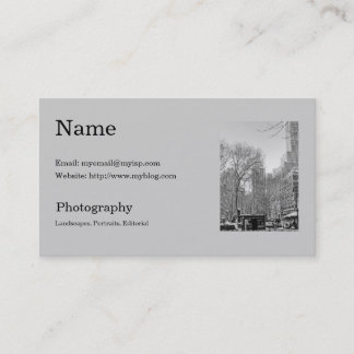 Photographer's Business Card Template
