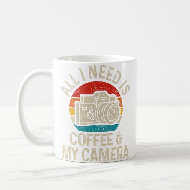 Photographers Coffee  Camera Funny Vintage Photogr Coffee Mug (Left)