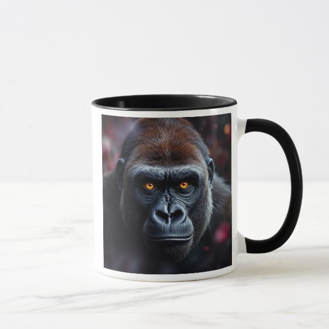 Photographic portrait of a gorilla mug (Right)