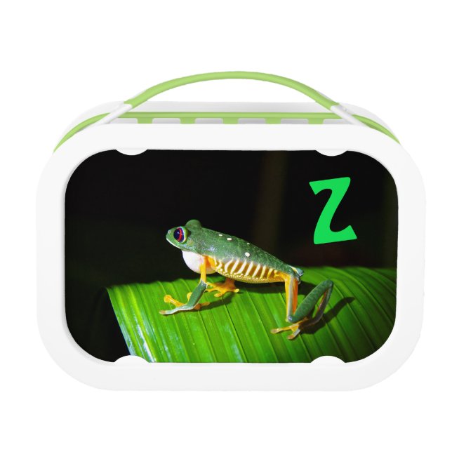 Photographic Red-Eyed Tree Frog Kids Lunchbox Z (Front)