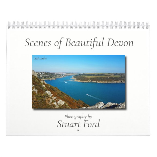 Photographic Scenes of Beautiful Devon, England - Calendar (Cover)