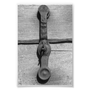 Photographie 4x6 noir et blanc d'I10 de lettre