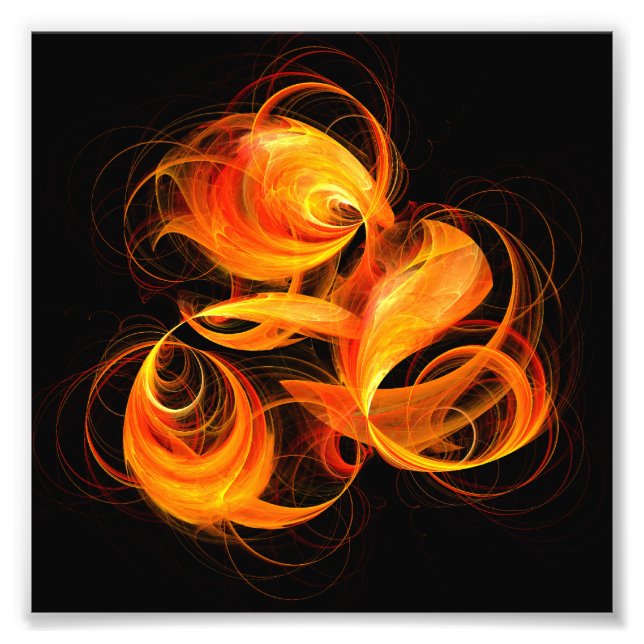 Photographie d'art Abstrait Fireball (Devant)