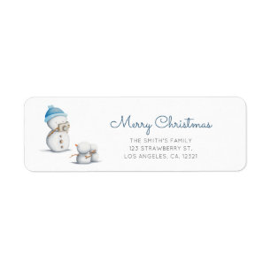 Photographie de bonhomme de neige mignon Adresse d