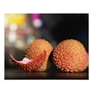 Photographie de fruit de litchi, macro de fruit