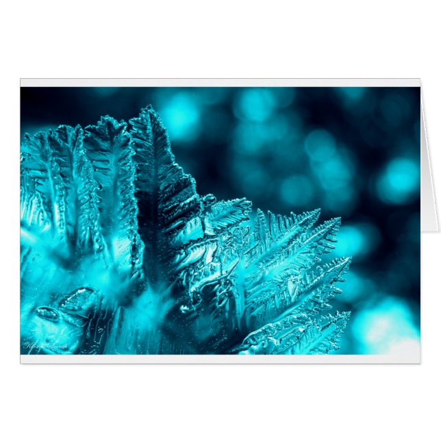 Photographie de glace turquoise (Devant horizontal)