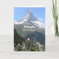 Photographie de la nature de montagne Carte d'anni