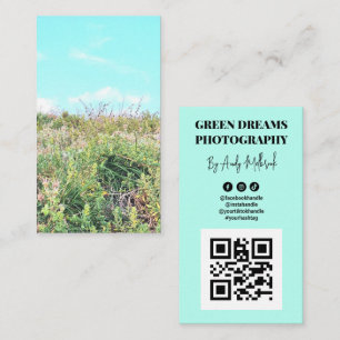 Photographie de la nature QR Code Carte de visite