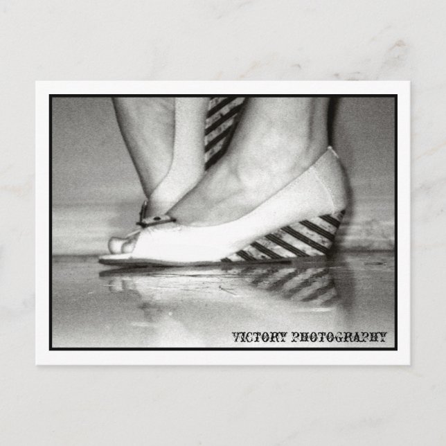Photographie de la victoire Carte postale noire et (Devant)