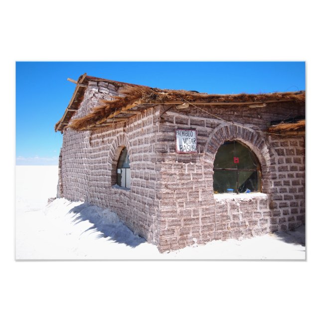 Photographie de l'hôtel de sel d'Uyuni (Devant)