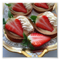 Photographie de tarte aux fraises