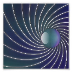 Photographie des spirales de la mer profonde