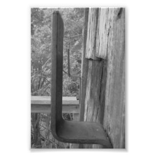 Photographie L6 4x6 noir et blanc de lettre