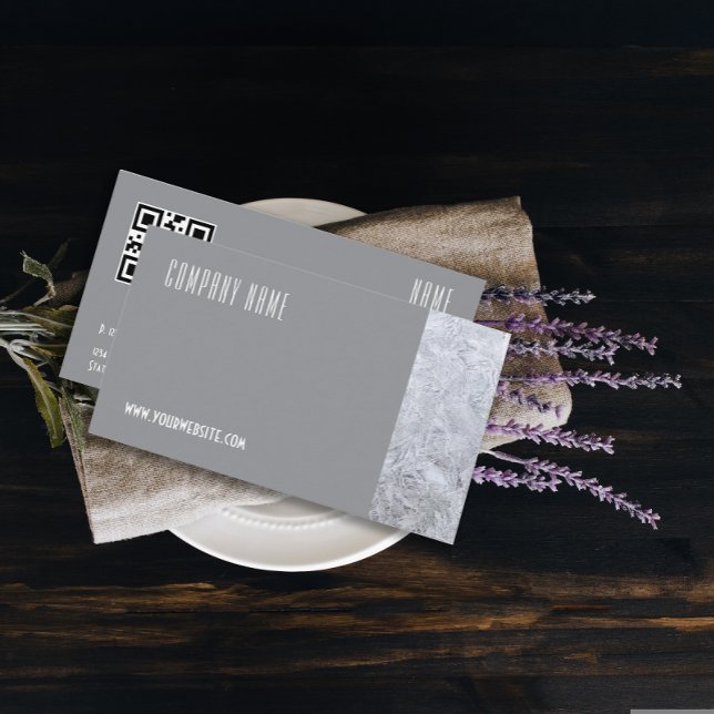 Photographie minimaliste sur glace Carte de visite (This minimalist stone photography design is perfect for handymen, construction pros, repair experts.)