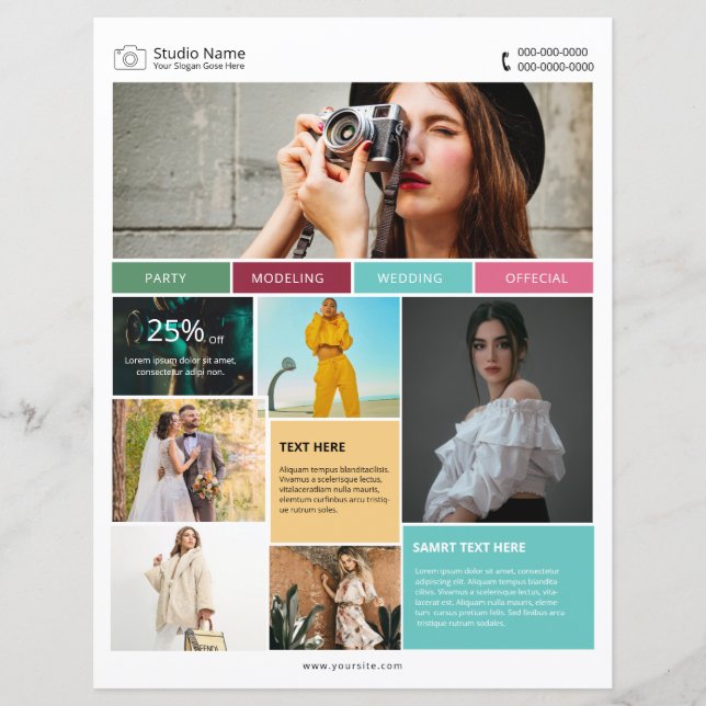 Photographie Modèle circulaire (Devant)