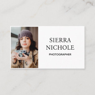 Photographie moderne QR Code Carte de visite