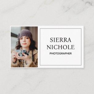 Photographie moderne QR Code Carte de visite
