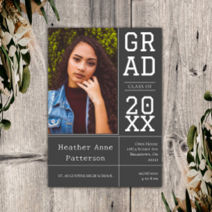 Photographie Open House   Invitation Grey