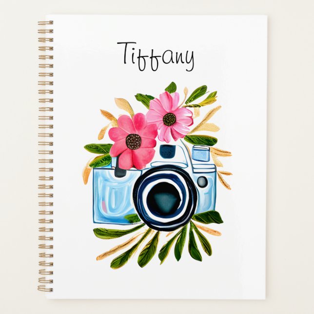 Photographie personnalisée Fleurs de caméra Vintag (Devant)