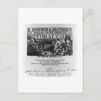 Photographie vintage Carte postale tabac