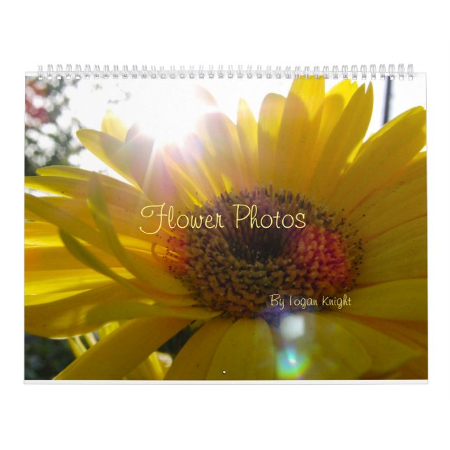 Photographies de fleurs pour calendrier en tout te (Protection)