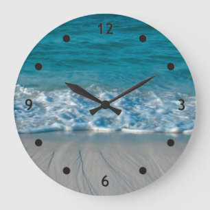 Photography - AT THE BEACH + your ideas Large Clock