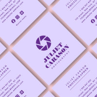 Photography Bold Typography Lilac Purple