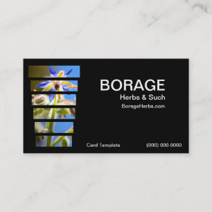 Photography Borage herb business cards