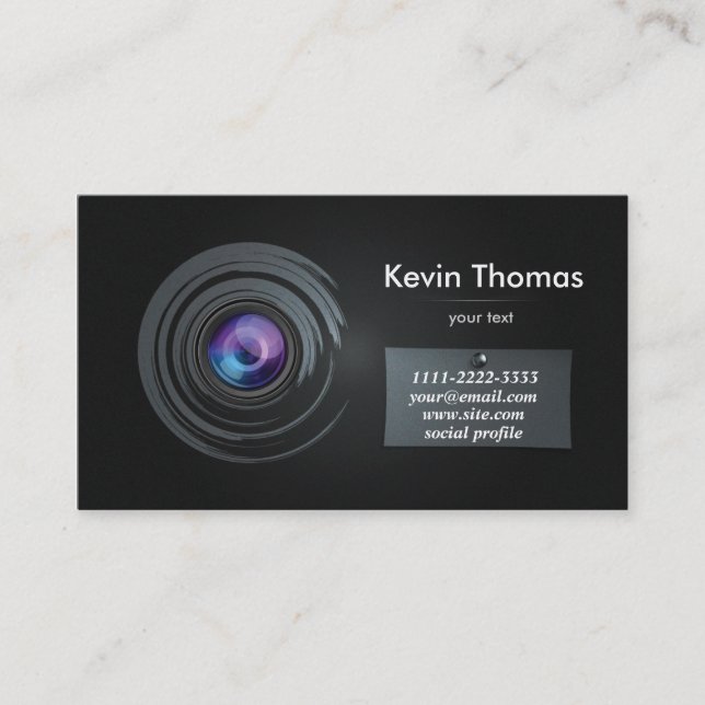 Photography Business Card (Front)