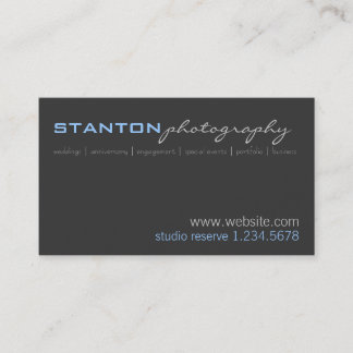 PHOTOGRAPHY BUSINESS CARD