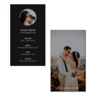 Photography Business Card | Black Photo Cards