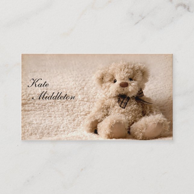 Photography Business Card - Teddy Bear (Front)