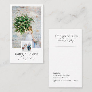 Photography Business Card | Vertical Photo Cards