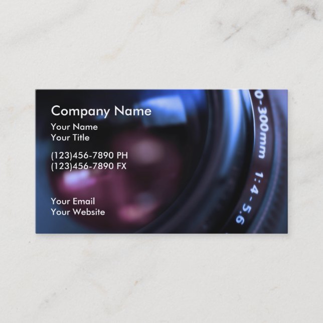 Photography Business Cards (Front)