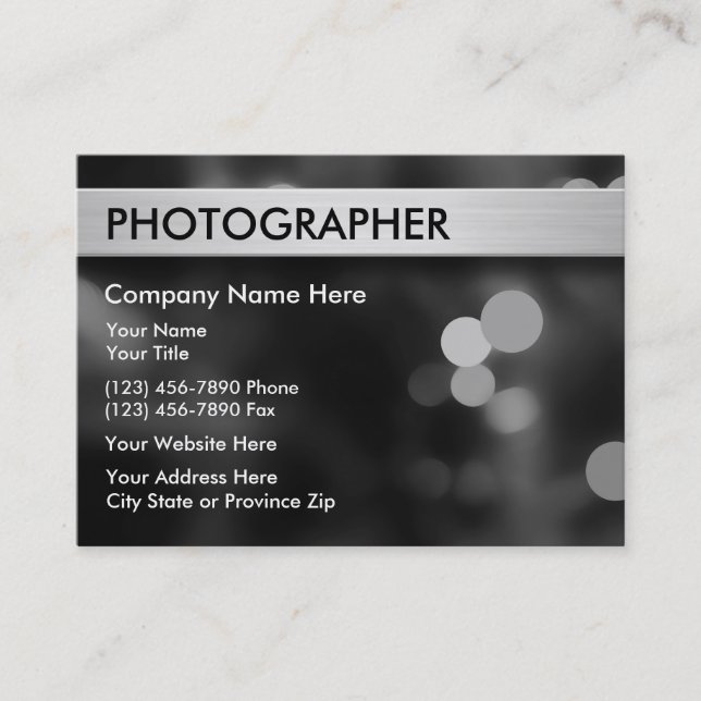 Photography Business Cards (Front)