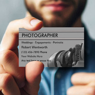 Photography Business Cards Modern Design