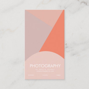 Photography Business Four Tone Colorblock Card
