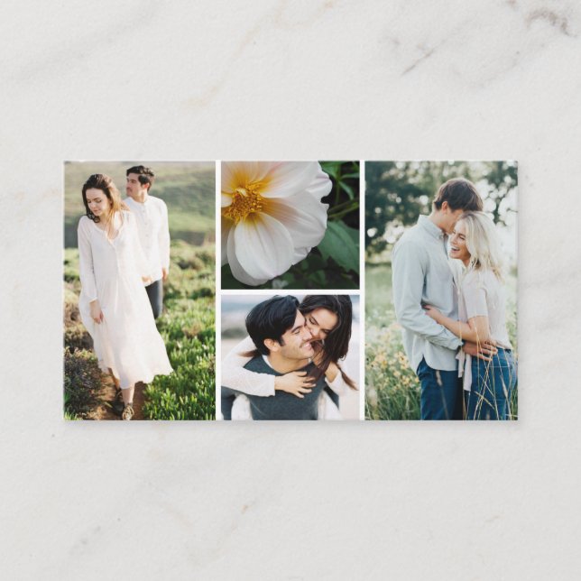 Photography Business Multiple Photos Business Card (Front)
