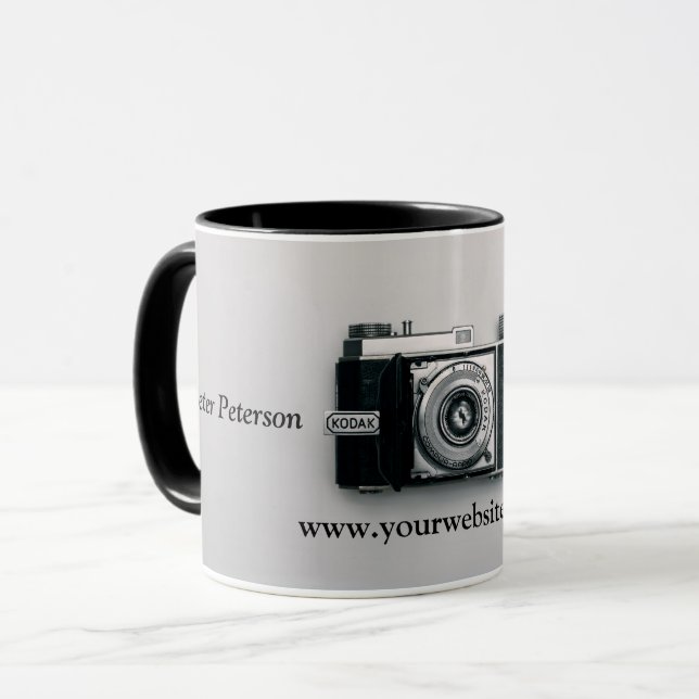 Photography business promotional mug (Front Left)